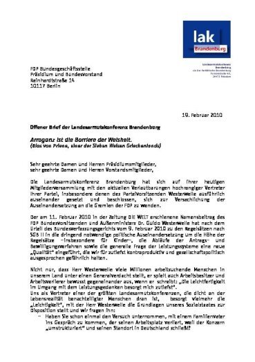 Offener Brief